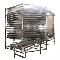 Nieuw LINKON RVS Bakkerij Koeltoren Systeem Flexibele Spirale Schroeftransporteur Elektrische Broodbakmachine Maïsmeel Melk