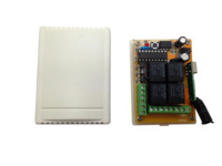 Interruptor de Control Remoto Inalámbrico RF de 4 Relés y 433 Mhz, 12/24 V CC, para Abrir y Cerrar Puertas de Garaje/Portones, YET404PC