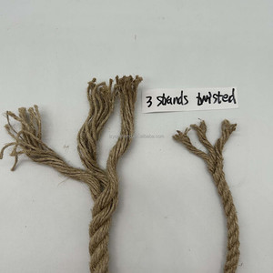 Usine vente 100% corde de chanvre naturel pur 3 brins torsadé Flexible cordons de chanvre <span class=keywords><strong>bobine</strong></span> pour artisanat jardinage maison projets de bricolage - Product Image 6