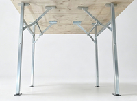 Pieds de table pliables en métal réglables en hauteur, pieds de table télescopiques, pieds de table extensibles 29/39 pouces