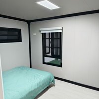 Maisons en conteneurs d'acier à 2 chambres à coucher, portables, préfabriquées, pliables, modulaires, hôtel de luxe préfabriqué, maisons préfabriquées à bas prix