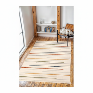 Alfombra Antideslizante Estilo Kilim Tejida con Mechones Harmony, Hecha a Máquina, 1600 Gr/m2, 8 mm de Grosor, Lavable, Ecológica, de Poliéster, Moderna para el Hogar - Product Image 1