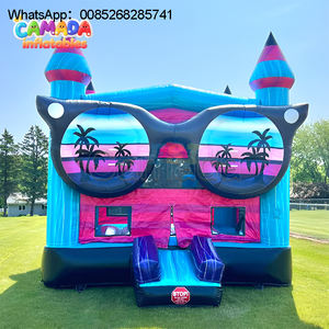 Château gonflable sur le thème de la voiture avec toboggan pour enfants, PVC durable, 6x4m, capacité 1000kg, 3-10 passagers, aire de jeux extérieure - Product Image 5
