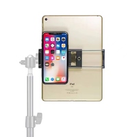 Clip de support Flexible auto-1/4 vis de montage tablette et support de téléphone portable pour trépied