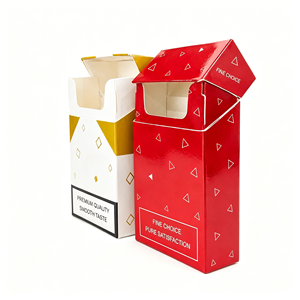 Custom Empty Paper Cigarette <b>Box</b> Cigar Cartridge Packaging Tobacco Case Luxury Gift Packaging Boxes for <b>Smoking</b> Accessories UV - Product Image 3