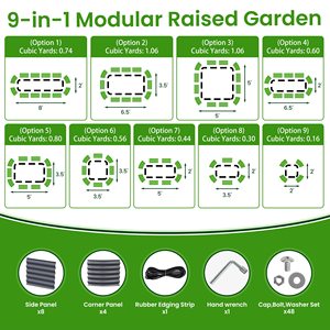 Metal Iron Powder Coated Plant <strong>Liner</strong> Raised Garden <strong>Beds</strong> for Home <strong>Flowers</strong> Planting - Product Image 2