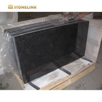 Stonelink bonne qualité diverses tailles personnalisées galaxie noire dalles de granit pour comptoirs