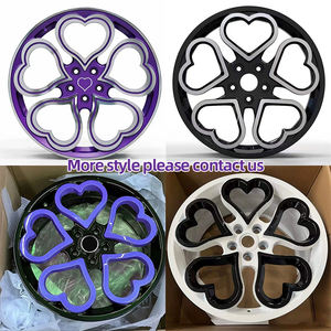 Cerchi Rosa Nuovo Design in Lega Forgiata Colore Personalizzato per Auto di Lusso 18-22 Pollici 5*150/130/120 PCD 40mm Cerchi Verniciati a Forma di Cuore - Product Image 3