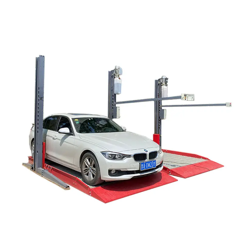 Équipement de stationnement de vente chaude: Hydraulique Double Parking Car Lift home garage Ciseaux double pont pour 2 voitures