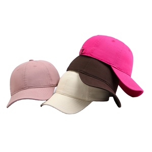 Pure Cotton Breathable <b>Waterproof</b> Adjustable 6-Panel Metal Buckle Spring Summer Baseball Cap Casual Sun <b>Hat</b> Korean Style - Product Image 1
