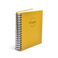 Carnet à spirales en tissu PP PVC avec services d'impression pour l'organisation personnelle