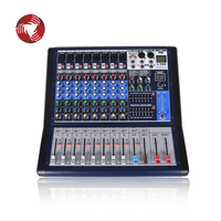 Console de mixage audio 8 canaux avec 99 effets DSP, amplificateur de puissance 350W