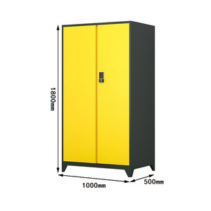Tool Cabinet 1000x500x1800mm Password Lock 3 Layers Garage Storage Unit <b>Moisture</b> Proof Fire Prevention - Product Image 1