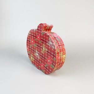 Nhà Máy Tùy Chỉnh Màu Đỏ Cho Hình Dạng Táo Cứng Nhắc Quà Tặng Bao Bì Hộp Thiết Kế Cổ Điển Tái Sử Dụng Kẹo Bên Hộp Vật Liệu Tái Chế Giáng Sinh - Product Image 4