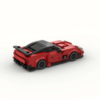 Voiture de course MOC très populaire, compatible avec les jouets de construction éducatifs à petites pièces pour enfants, en plastique, pour l'exportation transfrontalière