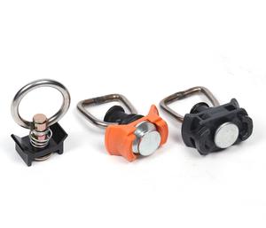 Логистическая гусеничная грузовая рельсная арматура для авиационного алюминиевого L-гусеничного фитинга на пластиковом основании с одной шпилькой с пружинной защитой - Product Image 1