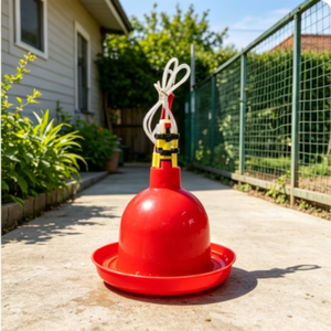 Système d'abreuvement à tétine 360° Easy Clean pour volailles avec support, matériau épaissi pour poulaillers commerciaux - Product Image 1