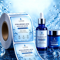 Étiquettes cosmétiques adhésives en vinyle personnalisées, imperméables, recyclables et réutilisables, autocollants d'emballage avec logo privé, découpés à la forme pour parfums