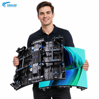 Écran LED étanche P3.91, panneaux LED flexibles pour location en extérieur, 500x500mm, haute luminosité, panneau publicitaire LED