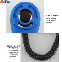 SHIYUAN Clicker d'entraînement jetable et durable pour chiens et chats avec sangle élastique pour poignet, en ABS, portable, pour l'éducation du comportement des animaux de compagnie, ODM/OEM