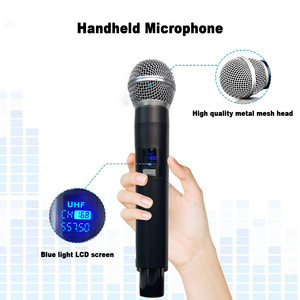 Jiangmen 2024 SENBORAN GLXD4 Microphone dynamique pas cher prix UHF système double canal sans fil Sortie De Micro Sens Fil Shur - Product Image 4