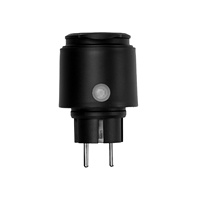 Prise intelligente WiFi MOES Tuya 16A, prise EU, étanche IP44, anti-poussière, moniteur de consommation d'énergie, compatible avec Alexa et Google Home