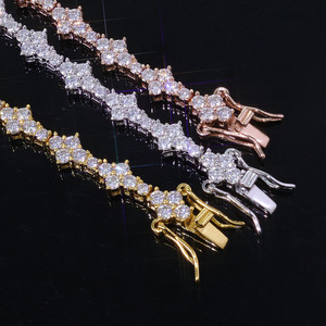 Factory Wholesale 925 Silver Moissanite Tennis <b>Chain</b> Heavyweight VVS1 <b>Iced</b> Out Hip Hop Necklace Custom Length Jewelry Pass Teste - Product Image 4