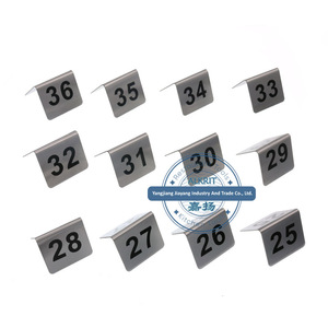 (JYHA-A003) numero di <span class=keywords><strong>tavolo</strong></span> da stampa personalizzato in acciaio inossidabile supporto del Menu titolare del <span class=keywords><strong>tavolo</strong></span> del posto del <span class=keywords><strong>ristorante</strong></span> dell'hotel - Product Image 6