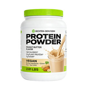 Özel etiket yeşil <span class=keywords><strong>Protein</strong></span> tozu Vegan tozu alerjen yok bezelye proteini peptid tozu - Product Image 5