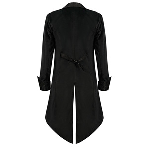 Tailcoat Steampunk Médiéval Brodé pour <span class=keywords><strong>Homme</strong></span> Veste Gothique Victorienne Vintage Redingote Fête Costumes d'Halloween - Product Image 3