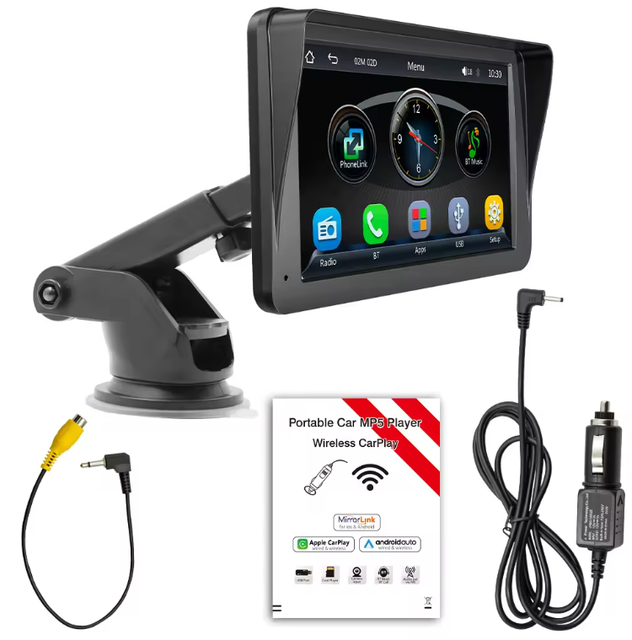 Portable B5300 7 Inch Car Mp5 Player Wireless Carplay Android Auto Multimedia Players Touch Screen Music Player Car Stereo