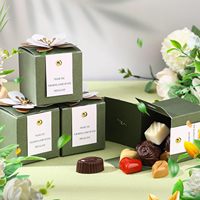 JOYWOOD Boîte à bonbons de mariage romantique et vintage Boîte à cadeaux décorative vide pour bonbons et chocolats