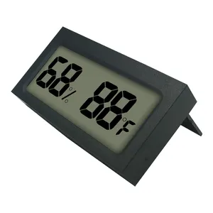 S-WS05 المحمولة البلاستيك الإنسان ترمومتر رقمي للأطفال مصغرة غرفة التحكم في درجة الحرارة الرطوبة ميزان الحرارة الجدار