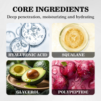Crème Visage Éclaircissante Perle d'Acide Hyaluronique Arabe 1kg en Gros, Crème Hydratante Nourrissante au Squalane pour Blanchiment de la Peau en Gros