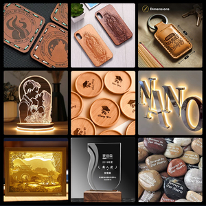 1490 CO2 <b>Laser</b> Engraving and Cutting Machine Gift Customization for Acrylic Rubber Wood Leather Paper Plywood - Product Image 4
