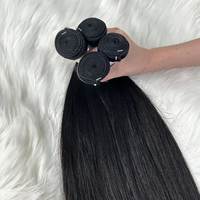 Usine avec 30 ans d'expérience, vente en gros de cheveux naturels cambodgiens 100% vierges Remy, alignés sur la cuticule, avec trame double cousue à la main et trame machine