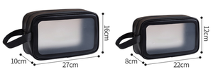 Factory Direct Selling Simple Pattern PVC Makeup <b>Bag</b> with Zipper for Cosmetics on Trips - Product Image 3
