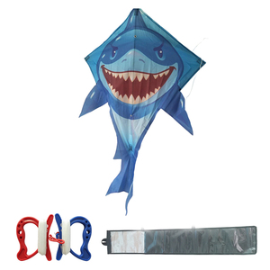 Cerfs-volants requin personnalisés pour enfants et adultes - Facile à piloter, cerf-volant pour débutants, jeu de plage en plein air, cerf-volant en forme de diamant - Product Image 3