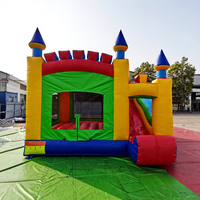Château gonflable commercial de grande taille pour fêtes en plein air, combo de saut et glissade, Castillo Inflable