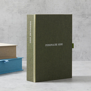 사용자 정의 패브릭 커버 A4 상자 파일 주최자 사무실 및 학교 사용을위한 개인화 된 로고가있는 튼튼한 문서 보관 바인더 - Product Image 1