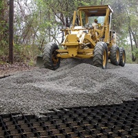 Géocell HDPE 200-445 ASTM lisse perforé pour renforcer la surface du sol dans les routes, les allées, les autoroutes et les chemins de fer