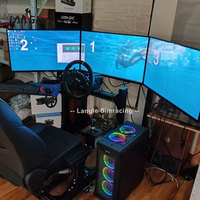 Kit Completo de Simulador de Carreras, Juego de Conducción, Simulador de Carreras 4dof 5dof, Simulador de Carreras 6Dof con Fuerza G