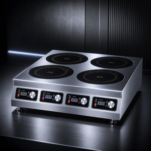 Estufa de Inducción Inteligente de 4 Quemadores con Control Digital de Alta Temperatura, Placa de Cocina Profesional para Catering - Product Image 1