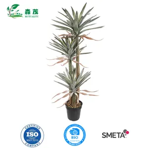 China Leverancier Buurt Natuurlijke Plastic Bonsai Boom Voor Outdoor Tuin Ornamenten Agave Sisalana Bonsai Boom Kunstmatige Planten Boom