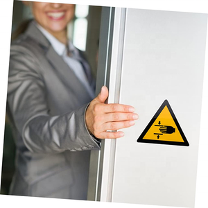 Met De Hand Verpletterende Zelfklevende Etiketten Sticker Pas Op Voor Het Knijpteken-Waarschuw Uw Handveilige Tekens Veiligheidsproduct - Product Image 4