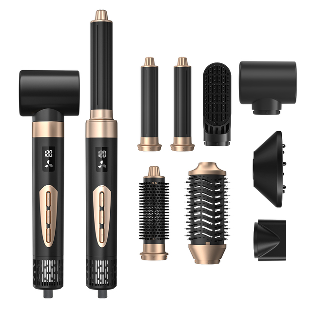 New Multifunctional Hair Styler Dryer 8 in 1 Electric 110000Rpm Leafless High Speed Ionic Hair Dryer