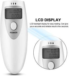 Venda quente Digital Portátil Respiração Alcohol Tester, bafômetro para Uso Pessoal e Profissional, Exato, Rápido Teste de Álcool no Sangue - Product Image 4