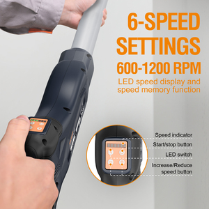 Máy chà nhám tường khô không chổi than MAXXT 2024 mẫu mới 550W tích hợp đèn LED dùng cho tường trát bột - Product Image 4