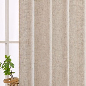 <span class=keywords><strong>Tende</strong></span> in Lino Poliestere Beige Sostenibili DaiRui, <span class=keywords><strong>Moderne</strong></span> e Semplici, Traspiranti, per Camera da Letto e Soggiorno - Product Image 4