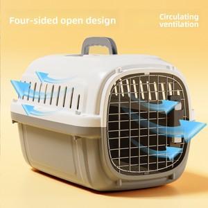Promotion : Caisse de transport rigide portable en polypropylène léger, motif dessin animé, pour chiens et chats, idéale pour les voyages en avion - <span class=keywords><strong>Vente</strong></span> en gros - Product Image 3